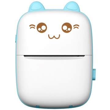 Термопринтер Drukuś з 6 рулонами термопаперу для дітей Синій