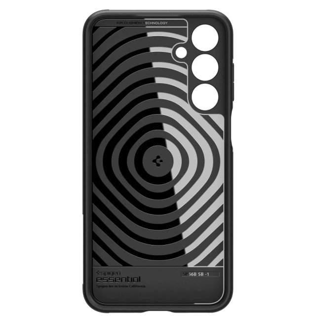 Puzdro pre Samsung Galaxy A35 5G Spigen Essential SandBlast Case zadný kryt matný čierny matný čierny