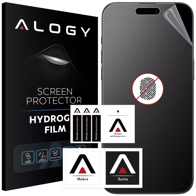 Фольга "MATTE" для Apple iPhone 14 Pro Max Hydrogel Alogy HydroSkin Matte Pro™ екран для чохла "FINGERPRINT FREE"