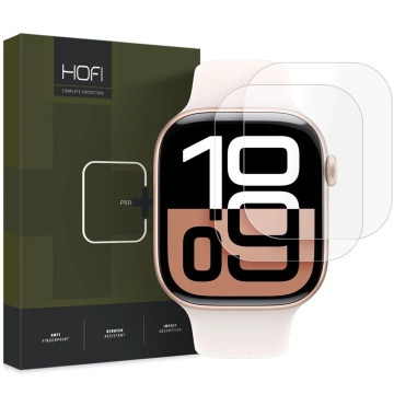 Folia Hydrożelowa Hofi Hydroflex Pro  2-Pack do Apple Watch 10 (42 mm) Clear