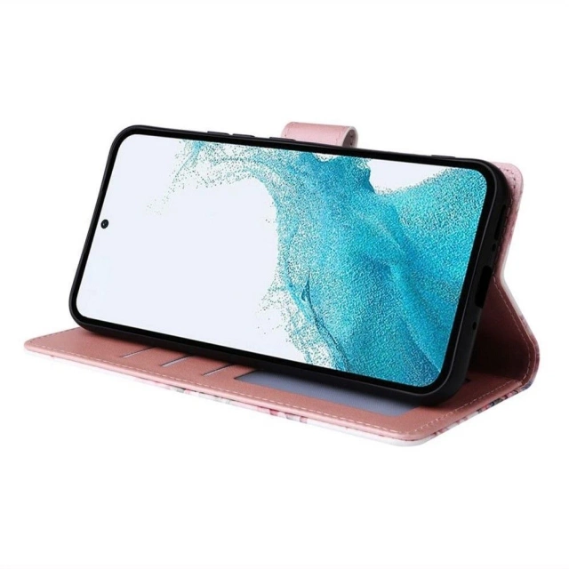 Peňaženka portfólia Etui do Samsung Galaxy A15 4G / 5G Marble