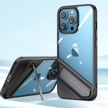 Ugreen Fusion Kickstand Case Hard Cover with Gel Frame and Stand for iPhone 13 Pro black (90153)
