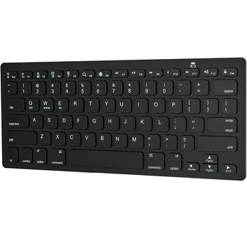 Drahtlose Bluetooth BT 3.0-Tastatur, universell für iPad iMac iOS Android Windows Slim Schwarz