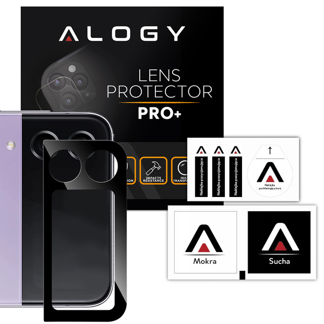 Alogy Lens Protector PRO kovový chránič fotoaparátu pro Samsung Galaxy Z Flip 4 Black