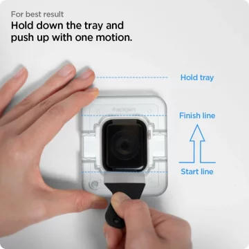 Szkło hybrydowe spigen proflex ”ez fit” 2-pack apple watch 7 / 8 (41 mm)