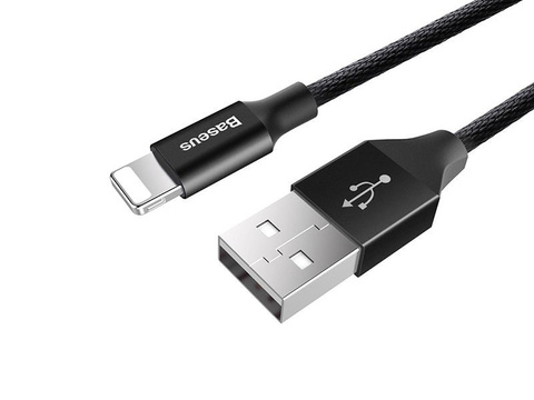 Baseus Oryginalny kábel Lightning iPhone Yiven 1,2m čierny