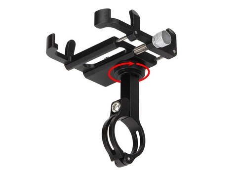 Motorcycle bike holder GUB Plus 6 for smartphone aluminum black