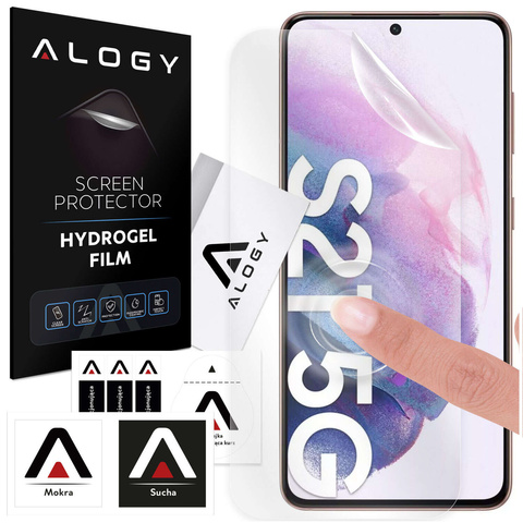 Hydrogel film for Samsung Galaxy S21, protective phone screen, Alogy Hydrogel Film