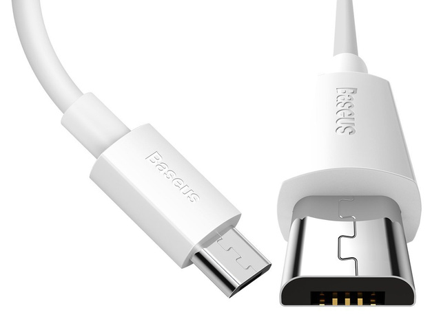 1,5m Baseus kábel x2 USB kábel - micro USB 2.1A Biely