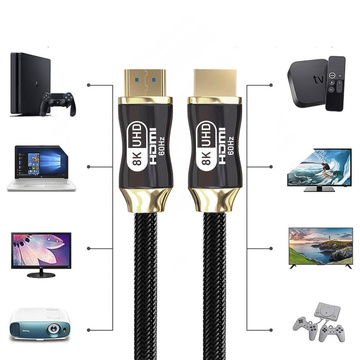Кабель HDMI-HDMI 2.1 8K 60Hz 4K 120Hz кабель для передачі зображення та звуку Premium HQ