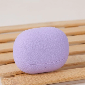 Bezdrátová Bluetooth sluchátka HOCO TWS EQ23 s nabíjecím pouzdrem v fialové barvě