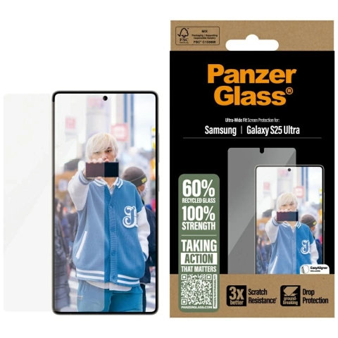 Szkło hartowane do Samsung Galaxy S25 Ultra PanzerGlass Ultra-Wide Fit