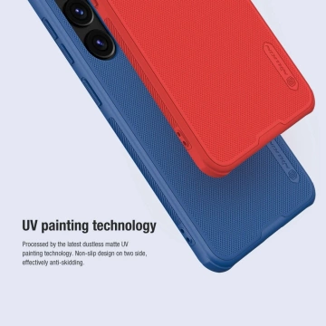 Pancierové puzdro Nillkin Super Frosted Shield Pro pre Samsung Galaxy S24 - čierne