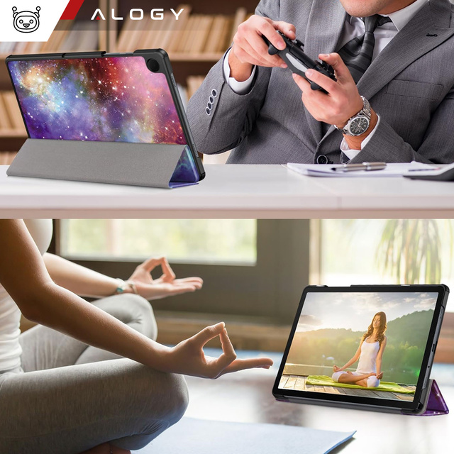 Hülle für Samsung Galaxy Tab A9 Plus 2023 11" (X210/X215/X216) Tablet Cover Case Alogy Book Cover Galaxy Glass