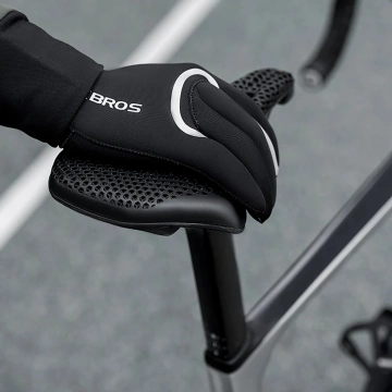 Rękawiczki Rowerowe Rockbros Wodoodporne Pełne S/M Czarne