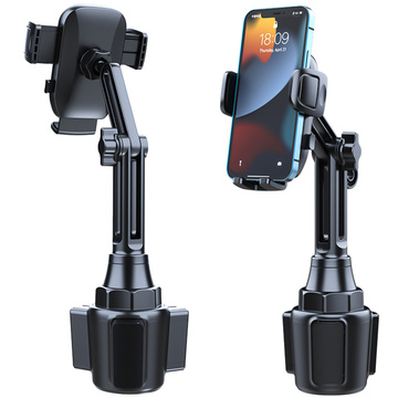 Držiak do auta Držiak na pohár do auta univerzálny na telefón na miesto pohára Čierny