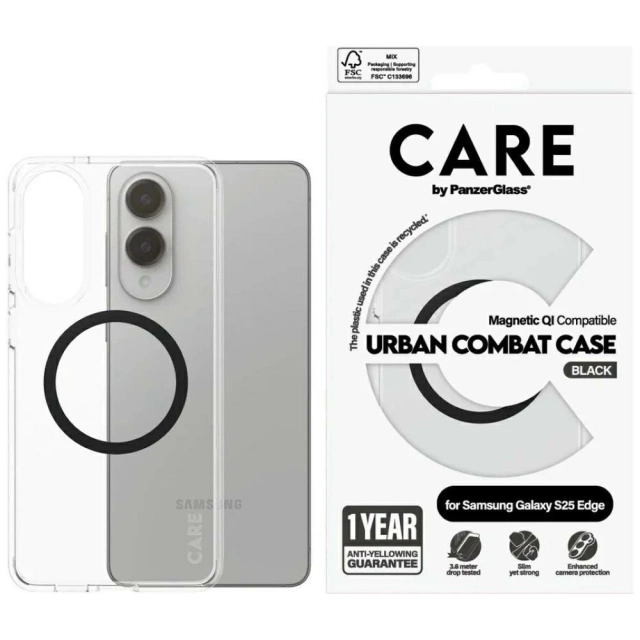 Púzdro pre Samsung Galaxy S25 Edge CARE od PanzerGlass Urban Combat Black QI
