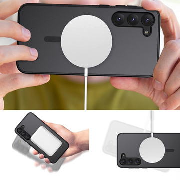 Gebaut mit Telefon MagMat Case auf MagSafe auf Samsung Galaxy S23 Mattschwarz