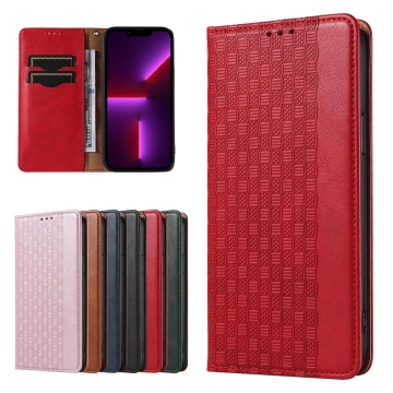 Magnet Strap Case Case pre iPhone 12 Pro Max Pouch Wallet Mini Lanyard Pendant Red