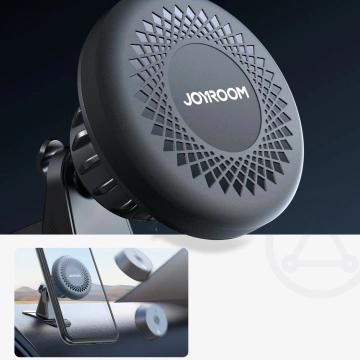 Магнітне кріплення для приладової панелі Joyroom JR-ZS356 з поворотом на 360° – темно-сіре