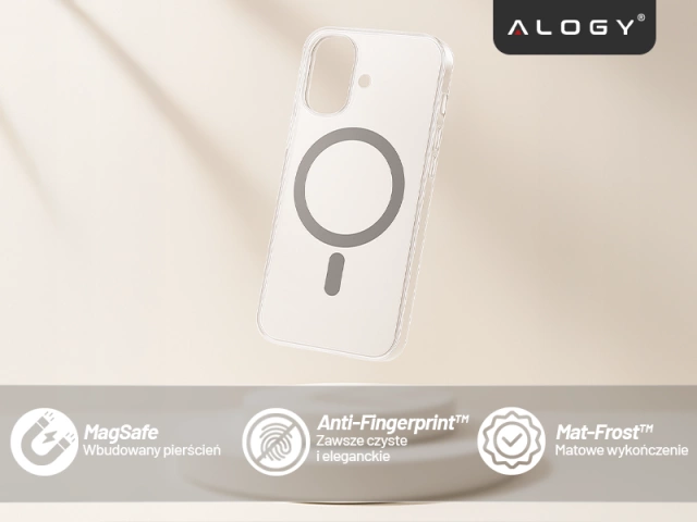 Чохол для Apple iPhone 16 Pro Max Alogy MagSafe Hybrid Matte Case Matte Cover with Lens Protection Black