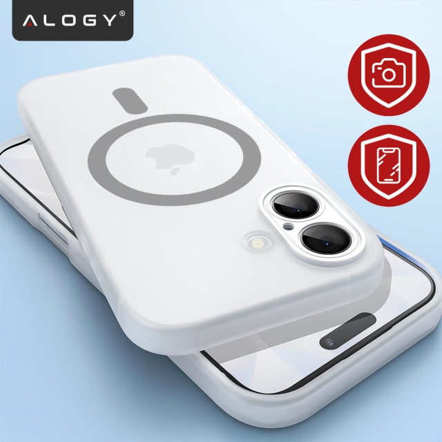 Kryt pre Apple iPhone 16 Pro Max Alogy MagSafe Hybrid Matte Case Matný kryt s ochranou šošovky čierny