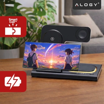 Bezdrôtová nabíjačka pre Samsung: Bezdrôtová nabíjacia stanica 3 v 1 pre Samsung Galaxy Watch 7/6/5/4/3 Pro Classic, Galaxy Buds pre S24 Ultra, S23, S22, S21, S20, Note 20/10, Z Fold