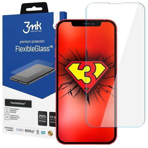 3mk Szkło hybrydowe ochronne Flexible Glass 7H do Apple iPhone 13, 16e