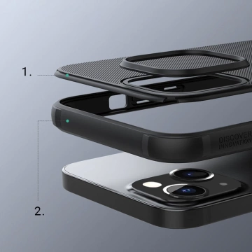 Міцний чохол Nillkin Super Frosted Shield Pro для iPhone 13 червоний