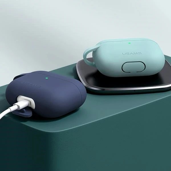 Ochranné puzdro na slúchadlá USAMS pre Apple AirPods 3 silikónové ružové/ružové BH741AP03 (US-BH741)