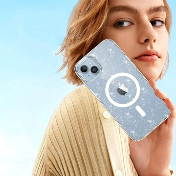 Pouzdro FlexAir Hybrid MagSafe Ochronne pro Apple iPhone 13/14 Glitter