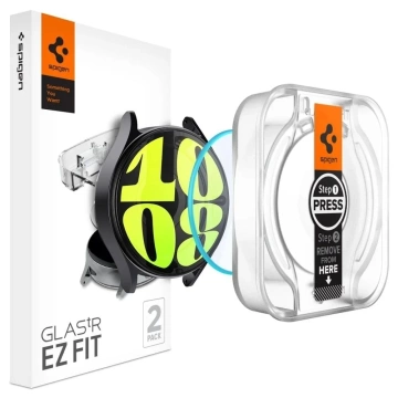 Загартоване скло Spigen Glas.Tr "EZ-FIT" 2-Pack for Galaxy Watch 7 (40 mm) Clear