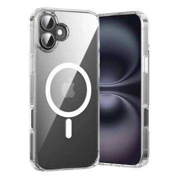 Protective case for iPhone 16 Plus Vention MagSafe transparent, resistant