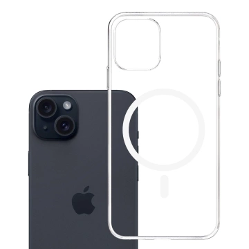 Protective case for Apple iPhone 15 3mk Clear MagCase