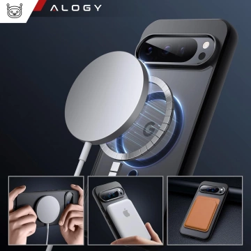 Pouzdro pro Google Pixel 9/ 9 Pro Alogy MagSafe Hybrid Matte Case Zadní kryt pro MagMat Phone Matte Black