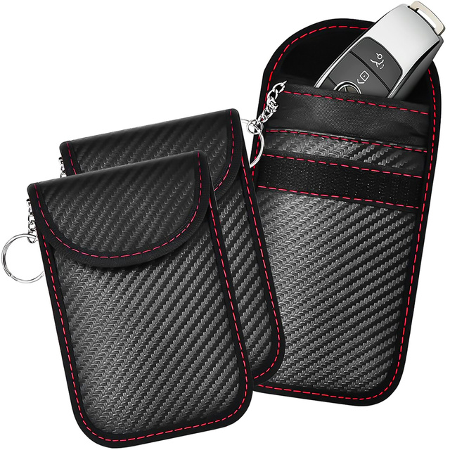 Ochrana proti krádeži 2x Alogy kryt pouzdra na klíče blokující signál 13x8,2cm