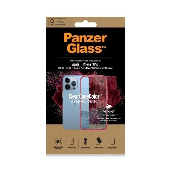 Чохол для iPhone 13 Pro Max PanzerGlass ClearCase, антибактеріальний, військового класу