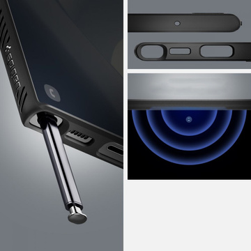 Spigen Liquid Air case for Samsung Galaxy S22 Ultra Matte Black