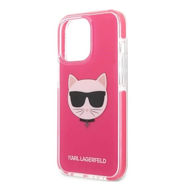 Etui Karl Lagerfeld KLHCP13XTPECPI pro iPhone 13 Pro Max 6,7" pevné pouzdro Choupette Head