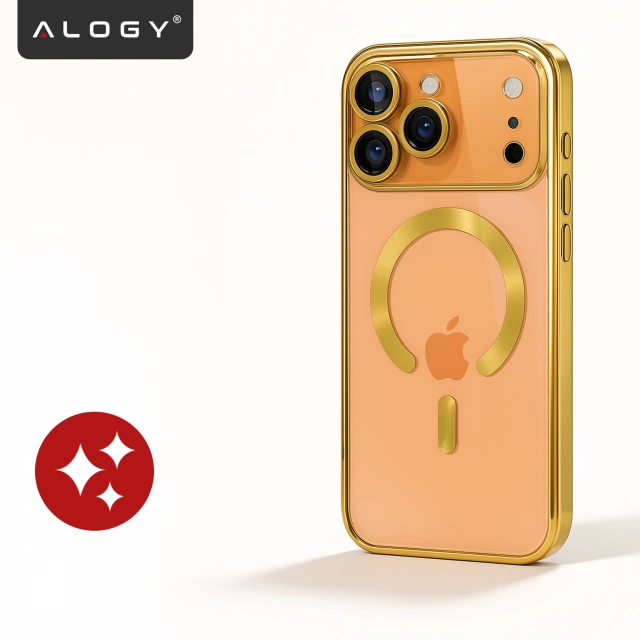 Case for Apple iPhone 16 Pro Max Alogy MagSafe Hybrid Matte Case with Lens Protection Black