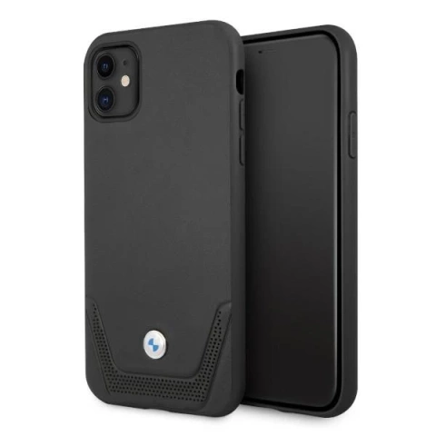 Etui BMW BMHCN61RSWPK do Apple iPhone 11/ XR pevné pouzdro kožené perforované