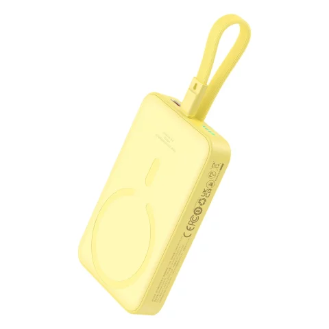 Powerbanka Baseus Magnetic Mini MagSafe 10000mAh 20W s vestavěným Lightning kabelem - žlutá Baseus Simple Series USB-C - USB-C 60W 0,3m kabel