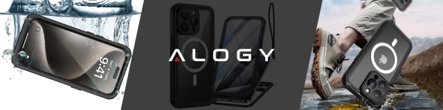 Pouzdro pro Apple iPhone 15 Pro Armored 360 pouzdro pro Mag Safe voděodolné Armor IP68 Alogy černé