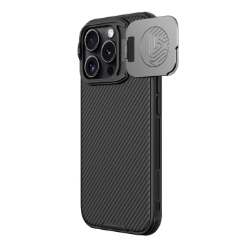 Puzdro Nillkin CamShield Prop so stojanom pre iPhone 16 Pro Max, čierne
