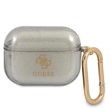Guess GUAPUCG4GK AirPods Pro kryt czarny/black Glitter Collection
