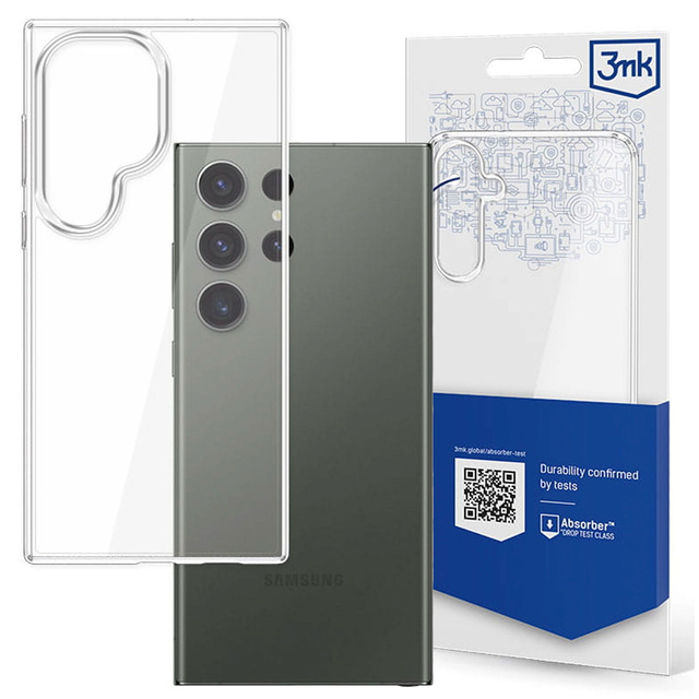 Pouzdro pro Samsung Galaxy S24 Ultra 3mk Armor Case Čiré pouzdro obrněná zadní strana průhledná