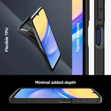 Etui Spigen Liquid Air für Samsung Galaxy A15 4G / 5G Mattschwarz