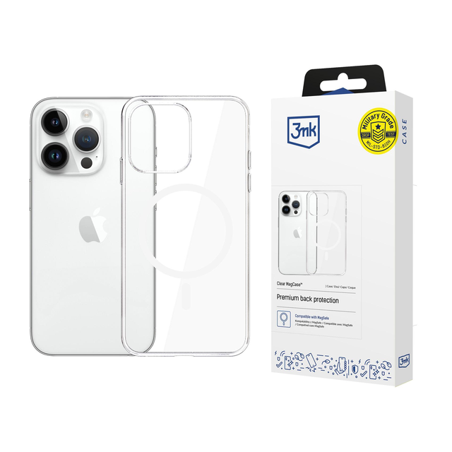 Schutzhülle für Apple iPhone 14 Pro 3mk Clear MagCase