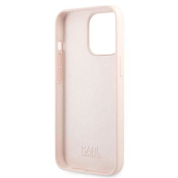 Karl Lagerfeld KLHMP13LSSKCI iPhone 13 Pro / 13 6,1" hardcase jasnoróżowy/light pink Silicone Ikonik Karl