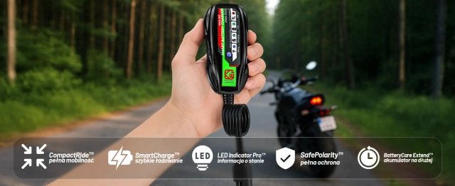 Ładowarka do Akumulatorów Motocyklowych Kewig B12 – Prostownik Mini z Podłączeniem do Akumulatora, USB-C z Gniazdka lub Powerbanku, Inteligentna z Zabezpieczeniami
